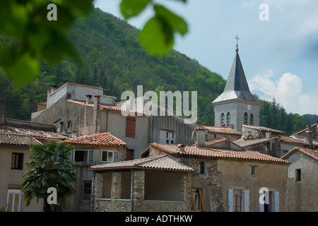 St-Laurent-le-Minier, einem Dorf im Bereich Languedoc-Roussillon im Süden Frankreichs. Stockfoto