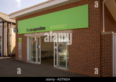 Amesbury Wiltshire Coop Co-Op Co operative Geschäft 2007 neu eröffnet Stockfoto