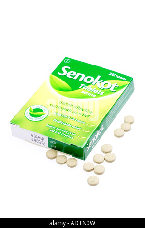 Verstopfung-Relief-Tabletten Stockfoto