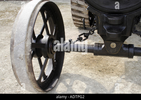 Zugmaschine Vorderrad Stockfoto