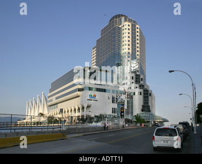 Canada Place, Konvention und Kreuzfahrt Schiff Zentrum, Vancouver, BC. Stockfoto