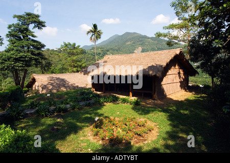 Stroh Bambushütte Taiwan Aboriginal Kultur Park Pingtung County Taiwan China Stockfoto