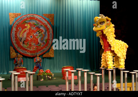 Auge chinesischen Theater kultureller Tanz Performance Taipei Taipeh Taiwan China Stockfoto