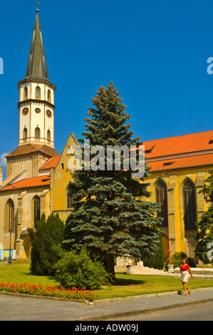 Kirche von St. James in Namesti Majstra Pavla zentrale Levoca in osteuropäischen EU-Slowakei Stockfoto