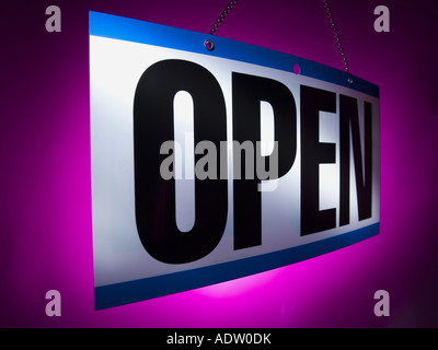 Open sign Stockfoto