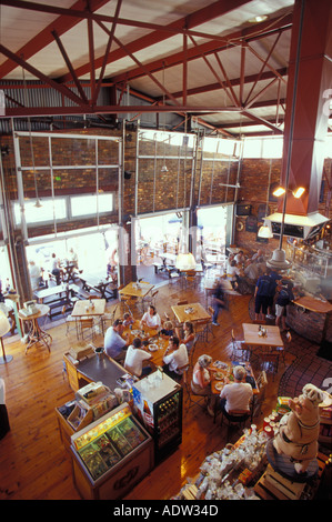 Personen im Restaurant, erhöhten Blick Stockfoto