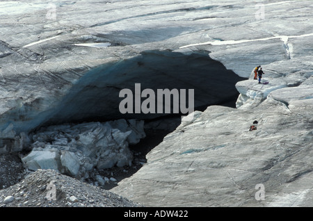 Berg Großglockner Gletscher Pasterze Stockfoto