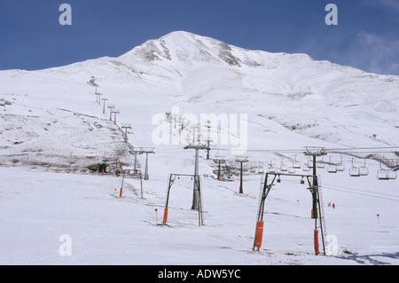 Passo del Tonale Skigebiet Lombardei italienischen Alpen Italien Stockfoto