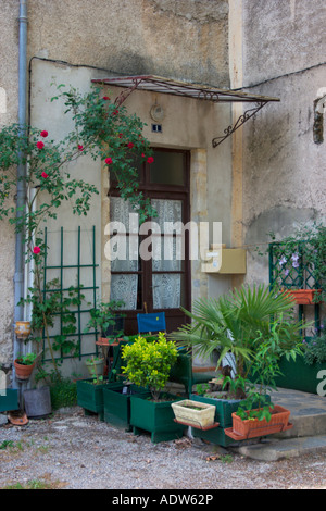 Ein Dorfhaus in St-Laurent-le-Minier Ansichten, Languedoc-Roussillon Region im Süden von Frankreich Stockfoto