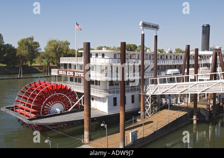 Old Sacramento Delta King Hotel am Sacramento River in Kalifornien Stockfoto