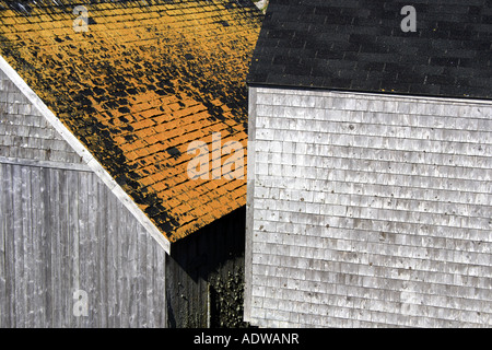 Fassade des hölzernen Angeln befindet sich im berühmten Peggys Cove, Nova Scotia, Kanada, Nordamerika. Foto: Willy Matheisl Stockfoto