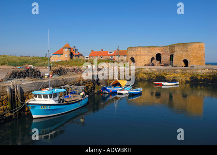 Beadnell Hafen und Kalköfen, Northumberland, England UK Stockfoto