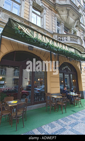 Tschechische Republik Prag alten jüdischen Viertel Josefov Franz Kafka Cafe Stockfoto