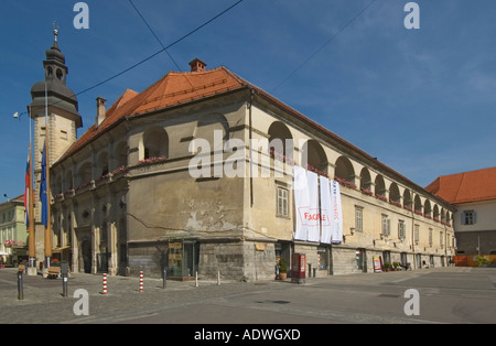 Slowenien Maribor Grajski Trg Platz Schloss und Regionalmuseum Stockfoto