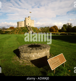 Wales Cardiff Schloßturms Norman Stockfoto