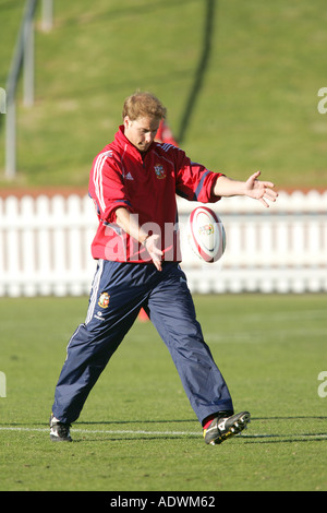 Seine königliche Hoheit Prinz William zukünftigen König von England schließt sich das The britische Irish Lions Rugby Union Team für die Praxis Stockfoto
