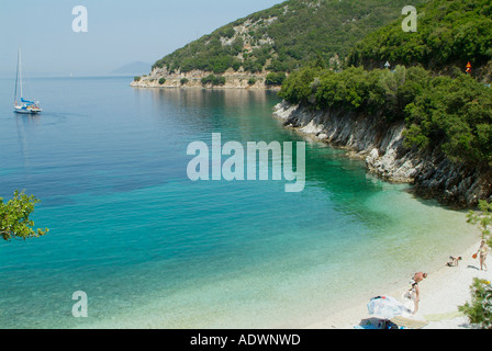 Bucht in der Nähe von Frikes auf Ithaka in Griechenland Stockfoto