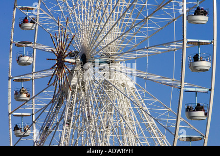 Place De La Concorde Riesenrad La Grande Roue Central Paris Frankreich Stockfoto