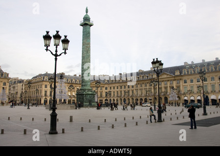 Staue von Napoleon La Colonne Vend mich in Place Vend mir Paris Frankreich Stockfoto