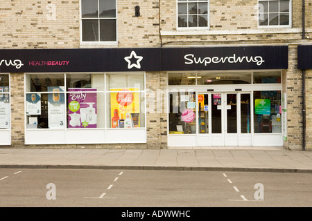 Superdrug Shop in Bury St Edmunds in Suffolk, UK Stockfoto