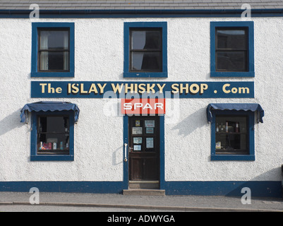 Die Insel Islay Whisky-Shop Bowmore Isle of Islay Argyll und Bute Schottland Stockfoto