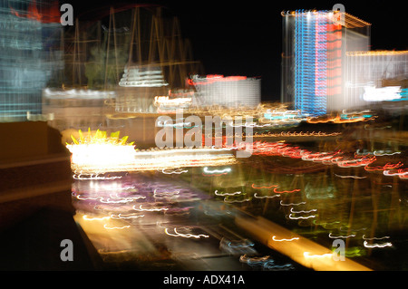 Las Vegas Strip bei Nacht Stockfoto