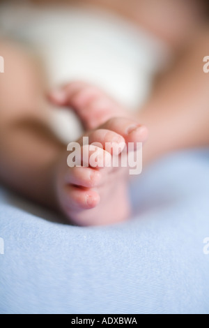 Baby Boy es Füße Stockfoto