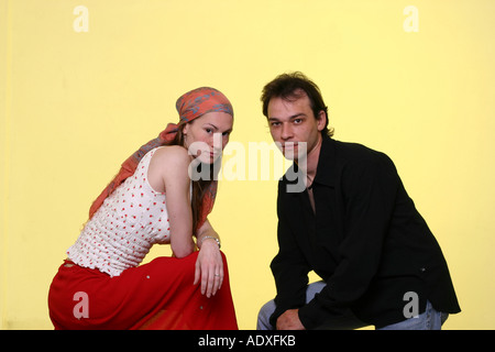Paares von Akteuren Stockfoto