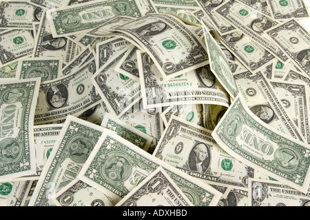 1 Dollar 1 Noten Währung Geld Stockfoto