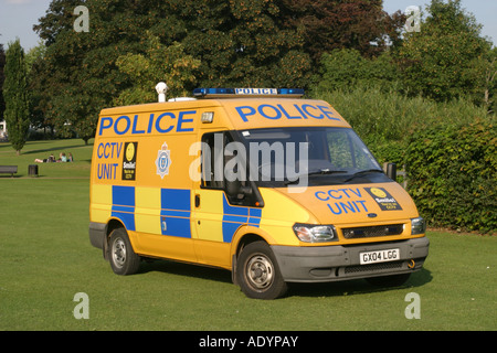 Polizei-Überwachung-Fahrzeug Stockfoto