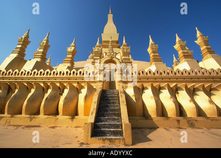 Ansicht der Pha, die Luang Stockfoto