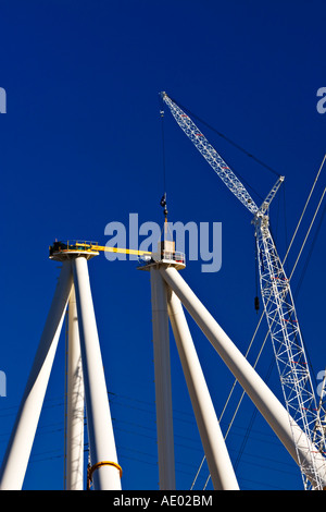 Bau / "Südlichen Sterne Riesenrad" in Melbourne Docklands, Victoria Australien. Stockfoto