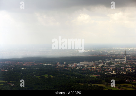 Regen Sie über Hannover, Deutschland, Niedersachsen, Hannover Stockfoto