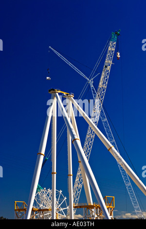 Bau / "Südlichen Sterne Riesenrad" in Melbourne Docklands, Victoria Australien. Stockfoto