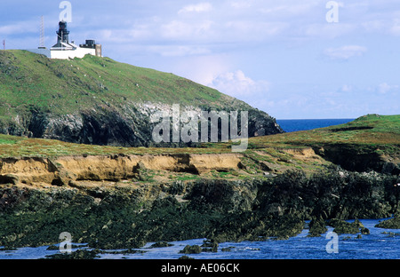 Ballycotton Insel, County Cork, Irland, Irland, schwarz lackiert, Leuchtturm, irischen Küste, Küstenlandschaft, Reisen, Tourismus Stockfoto