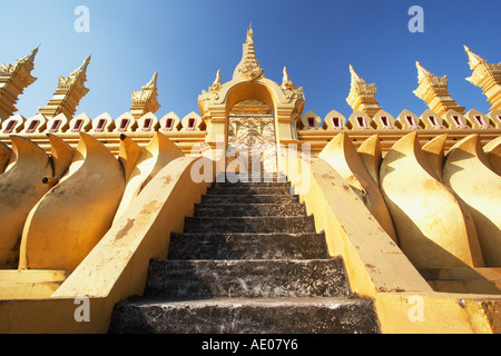 Ansicht der Pha, die Luang Stockfoto