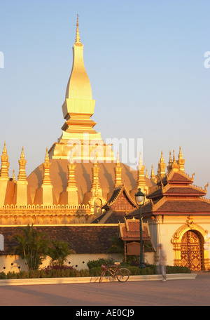 Ansicht der Pha, die Luang Stockfoto