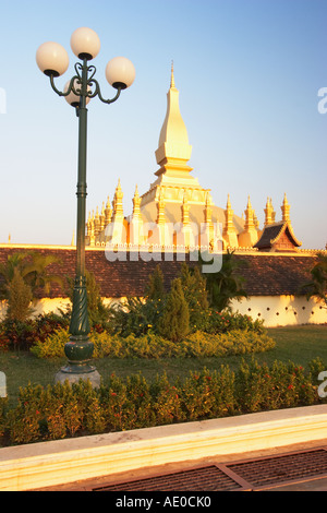 Ansicht der Pha, die Luang Stockfoto