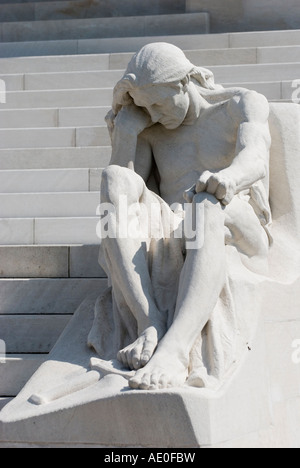 Die kanadische Gedenkstätte auf Vimy Ridge. Stockfoto