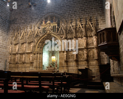 Die Kapelle des Heiligen Kelches. Santa Maria di Metropolitan Basilika Kathedrale von Valencia. Valencia. Spanien Stockfoto