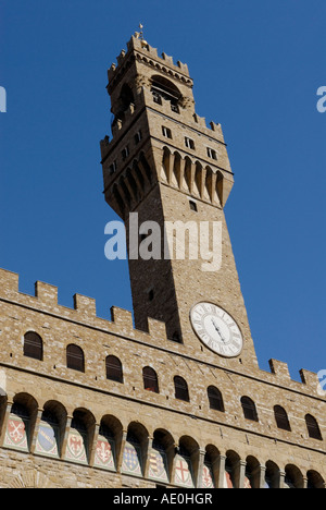 Turm des Palazzo Vecchio Stockfoto