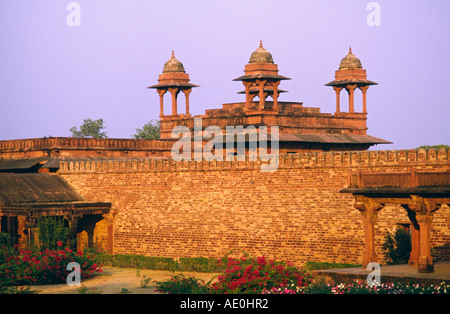 Blick Richtung Diwan-ich-Khas oder Jewel House, Fatehpur Sikri, Uttar Pradesh Indien Asien Stockfoto