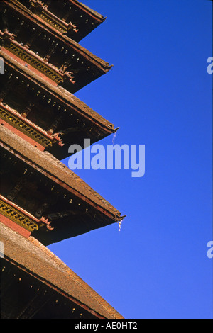 Die fünf Dächer der Nyatapola-Tempel, Bhaktapur, Kathmandu Nepal Asien Stockfoto