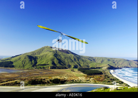 Hängegleiter Otago Halbinsel in der Nähe von Dunedin Südinsel Neuseeland Stockfoto