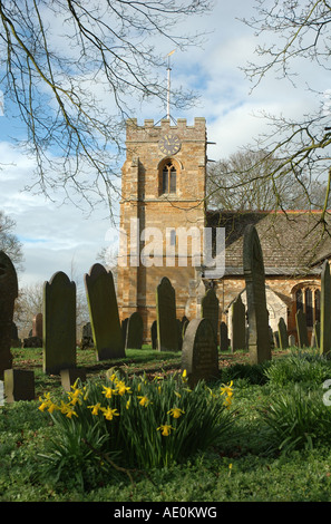 St Giles Kirche, Medbourne, Leicestershire, England, UK Stockfoto