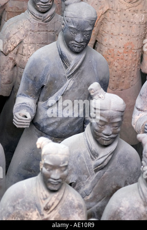 berühmte chinesische Terrakottaarmee Stockfoto