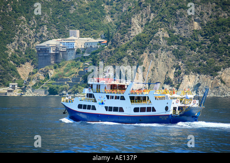 Dionysiou Klosters auf der Mönche Republik Athos auf der Halbinsel Chalkidiki in Griechenland Stockfoto