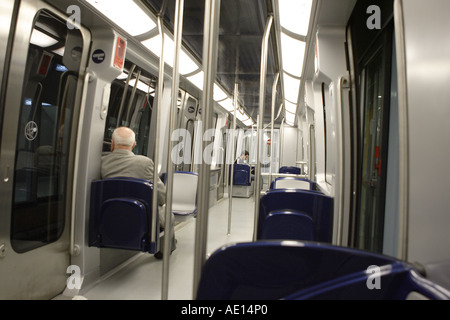 Ein Pkw der Metro von Turin, Italien Stockfoto