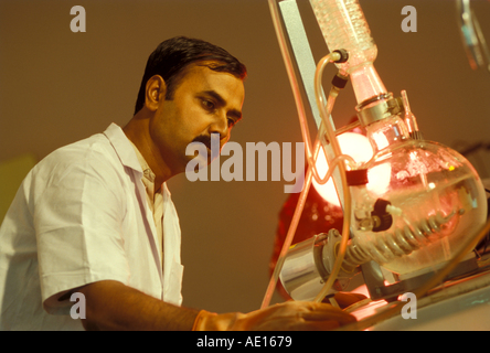 Arbeiter im Segel Steel Authority of India Ltd-Werk Burnpur Indien Stockfoto