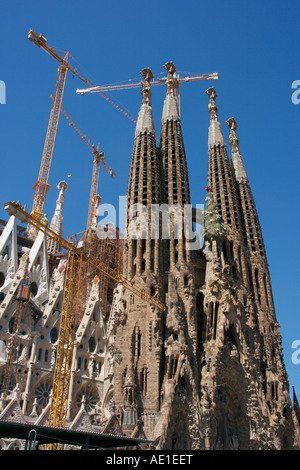 Kathedrale La Sagrada Familia. Barcelona Stadt. Spanien Stockfoto